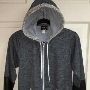Charmed Life Bling Hoodie Zip XS NEW!